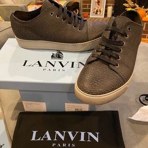 Lanvin Paris Calfskin Low Top Sneaker
